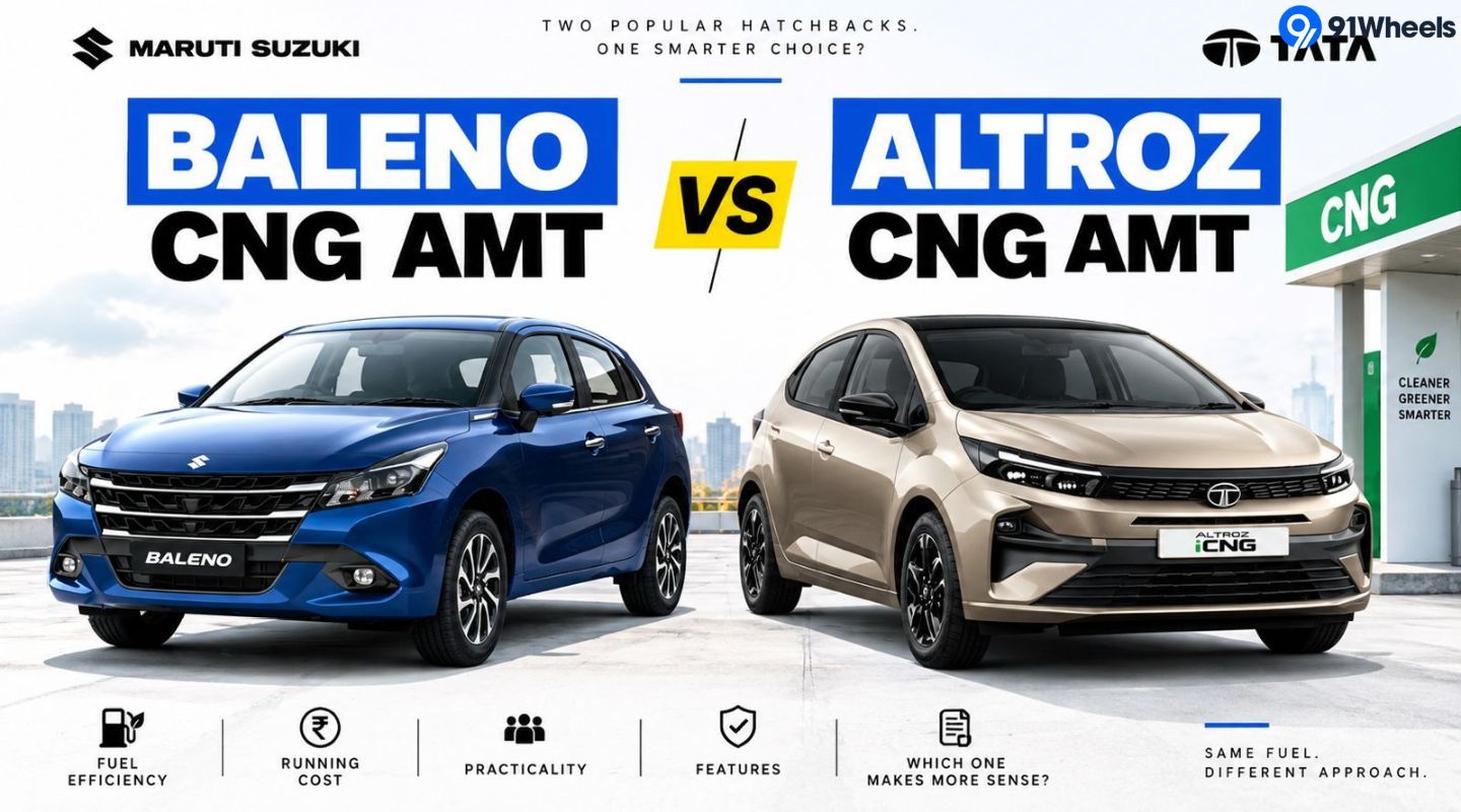 2026 Maruti Suzuki Baleno CNG AMT vs Tata Altroz CNG AMT